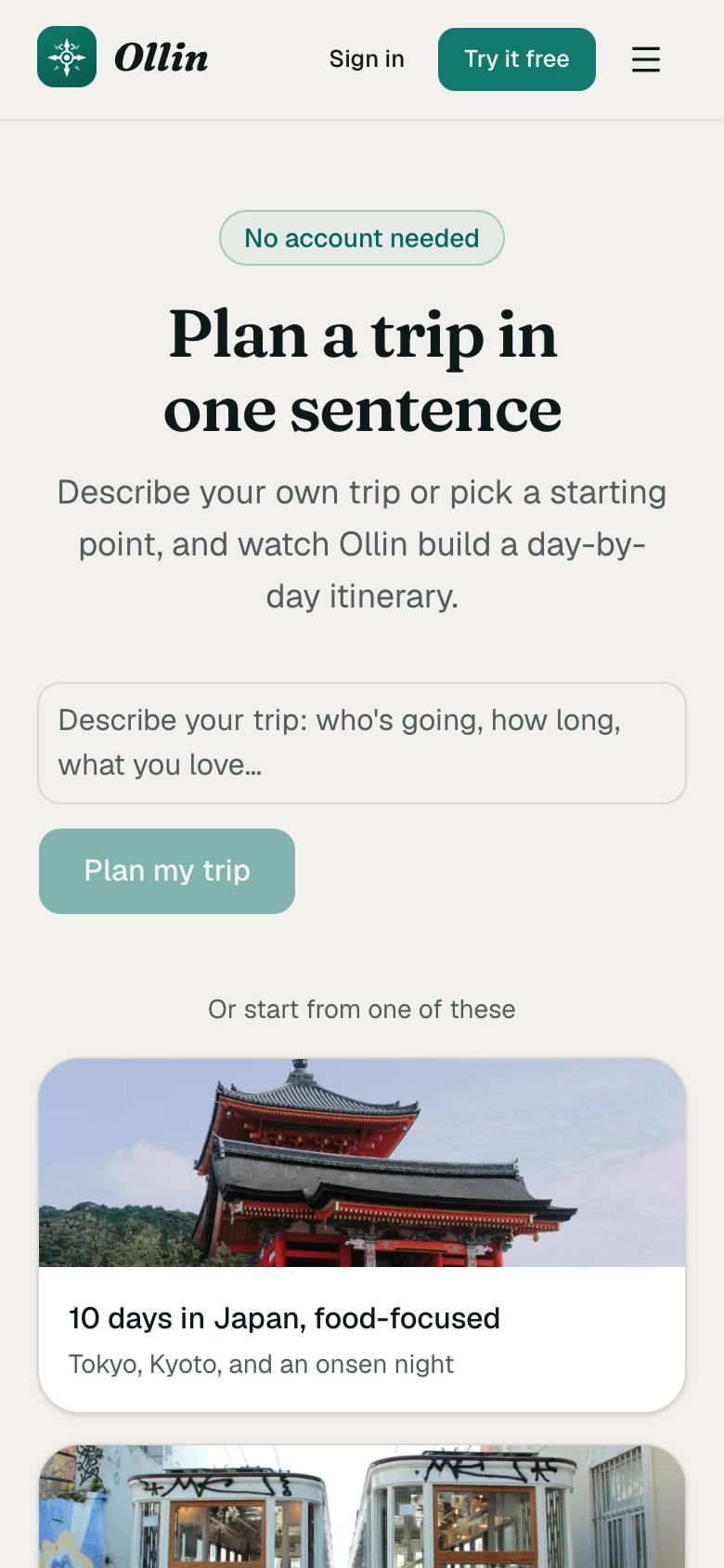 Ollin screenshot