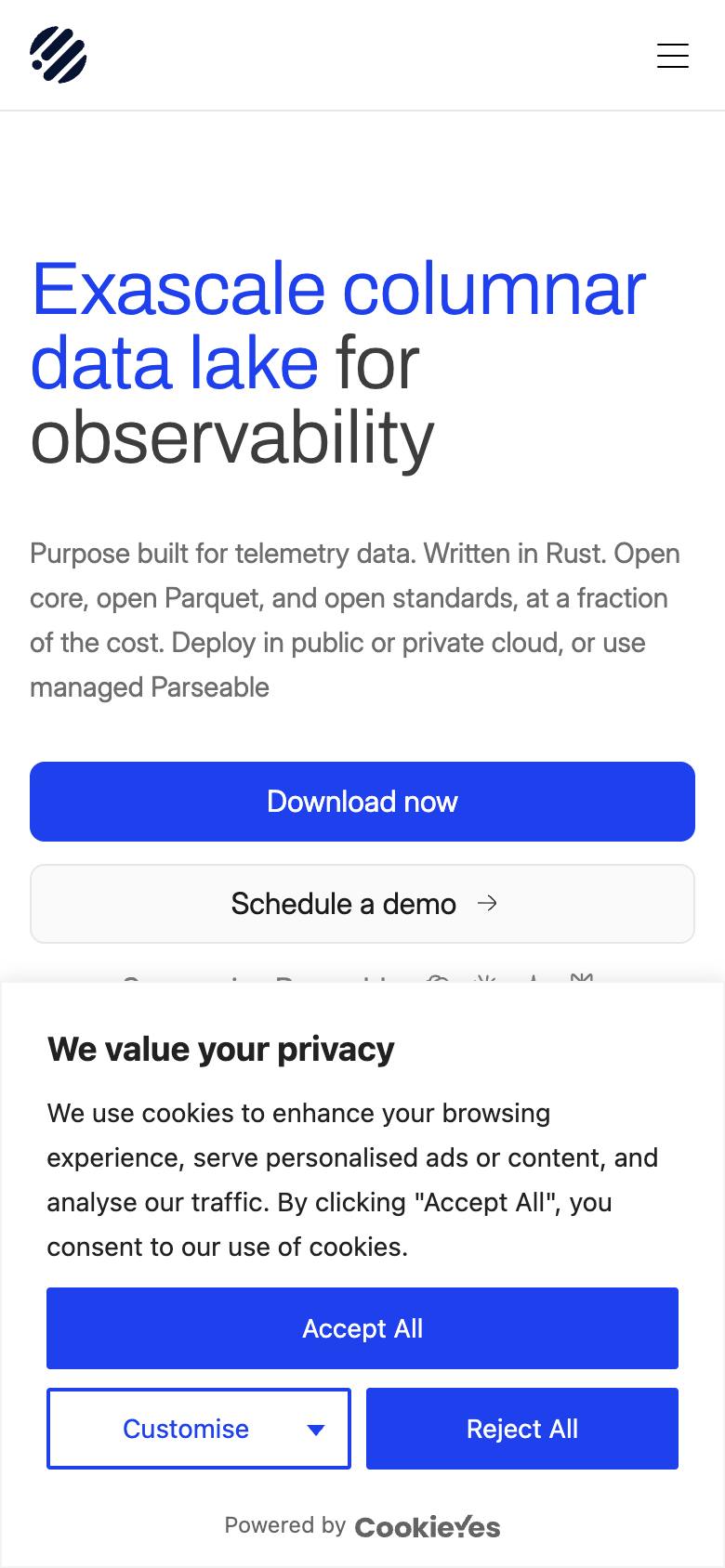Parseable screenshot