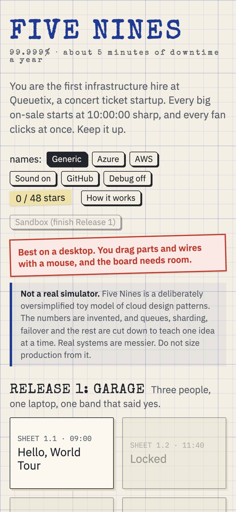 Five Nines screenshot