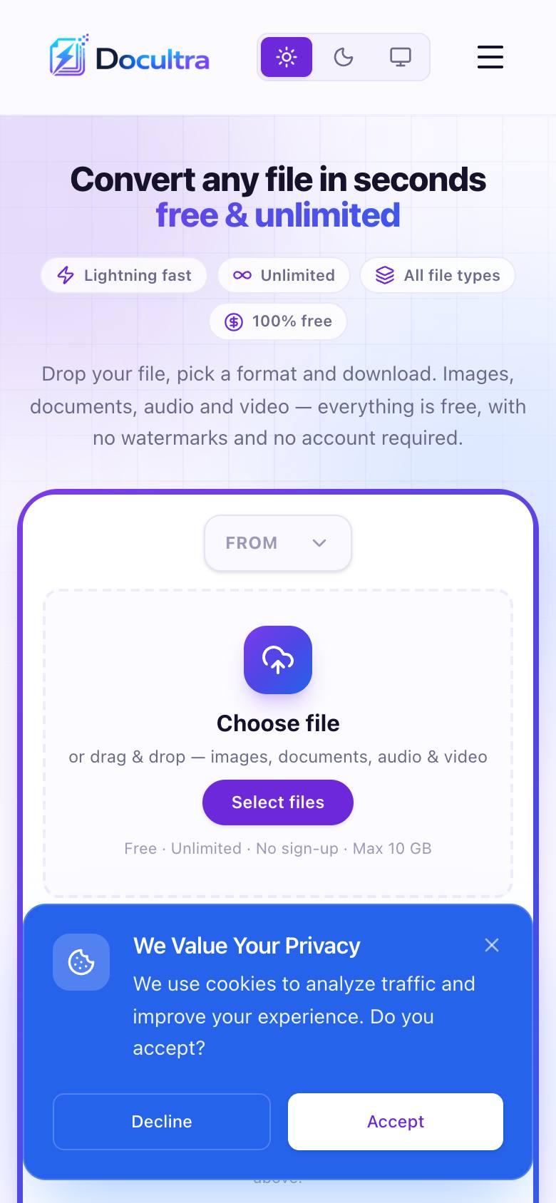 Docultra screenshot