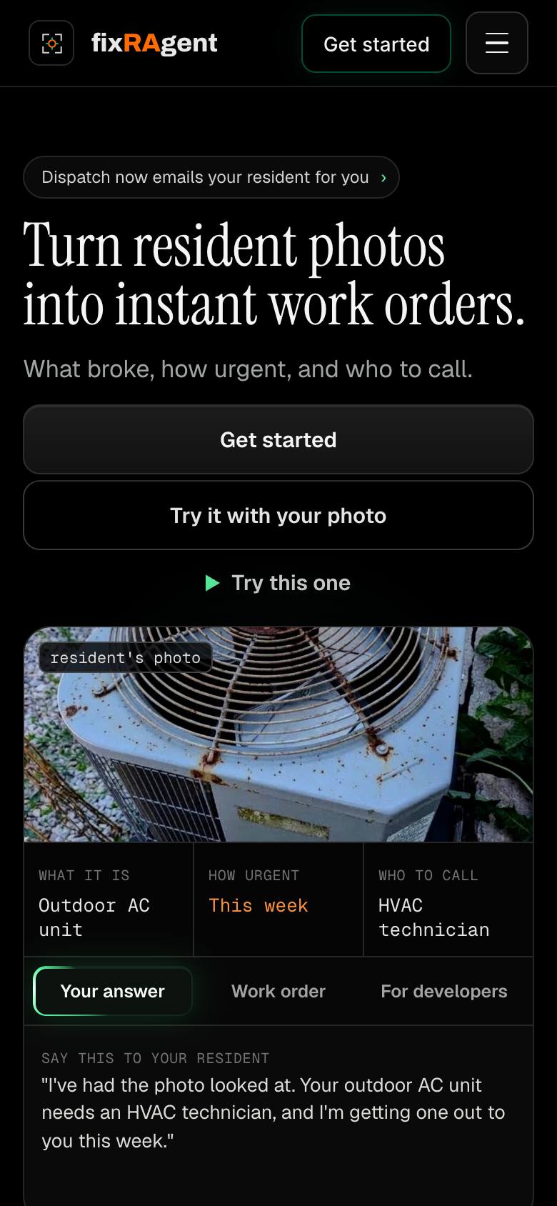 fixRAgent screenshot
