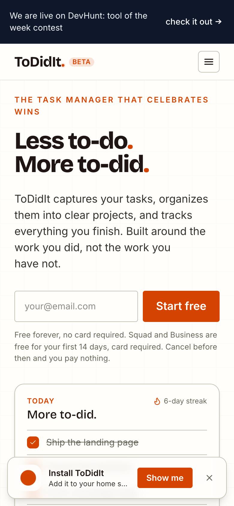 ToDidIt screenshot