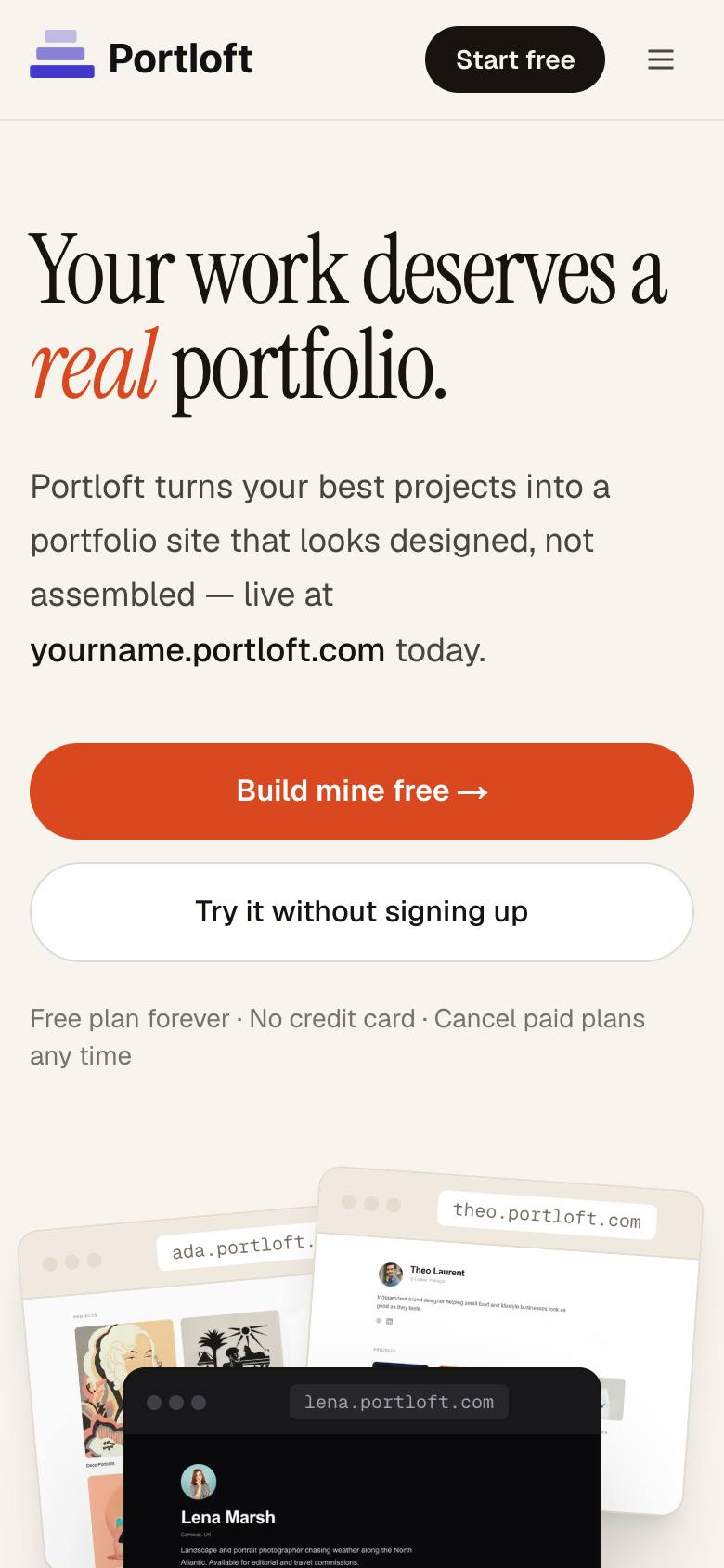 Portloft screenshot