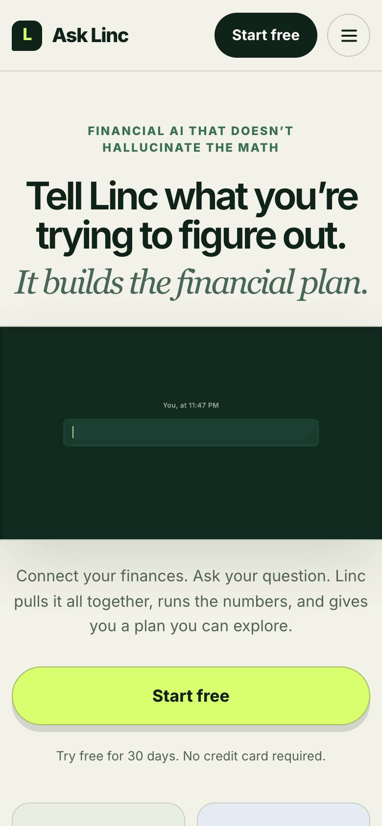 Ask Linc screenshot