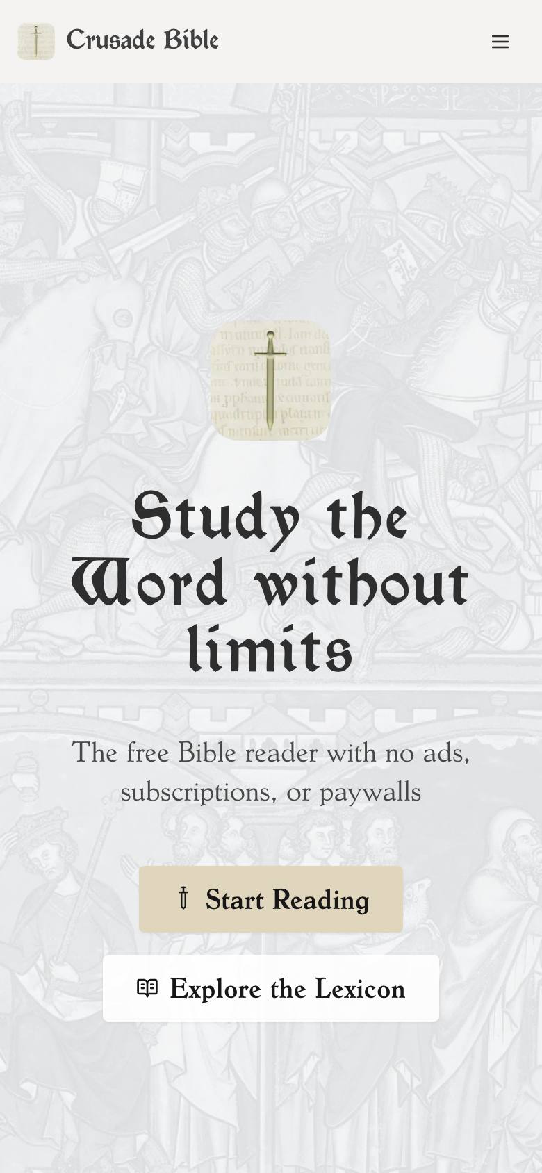 Crusade Bible screenshot
