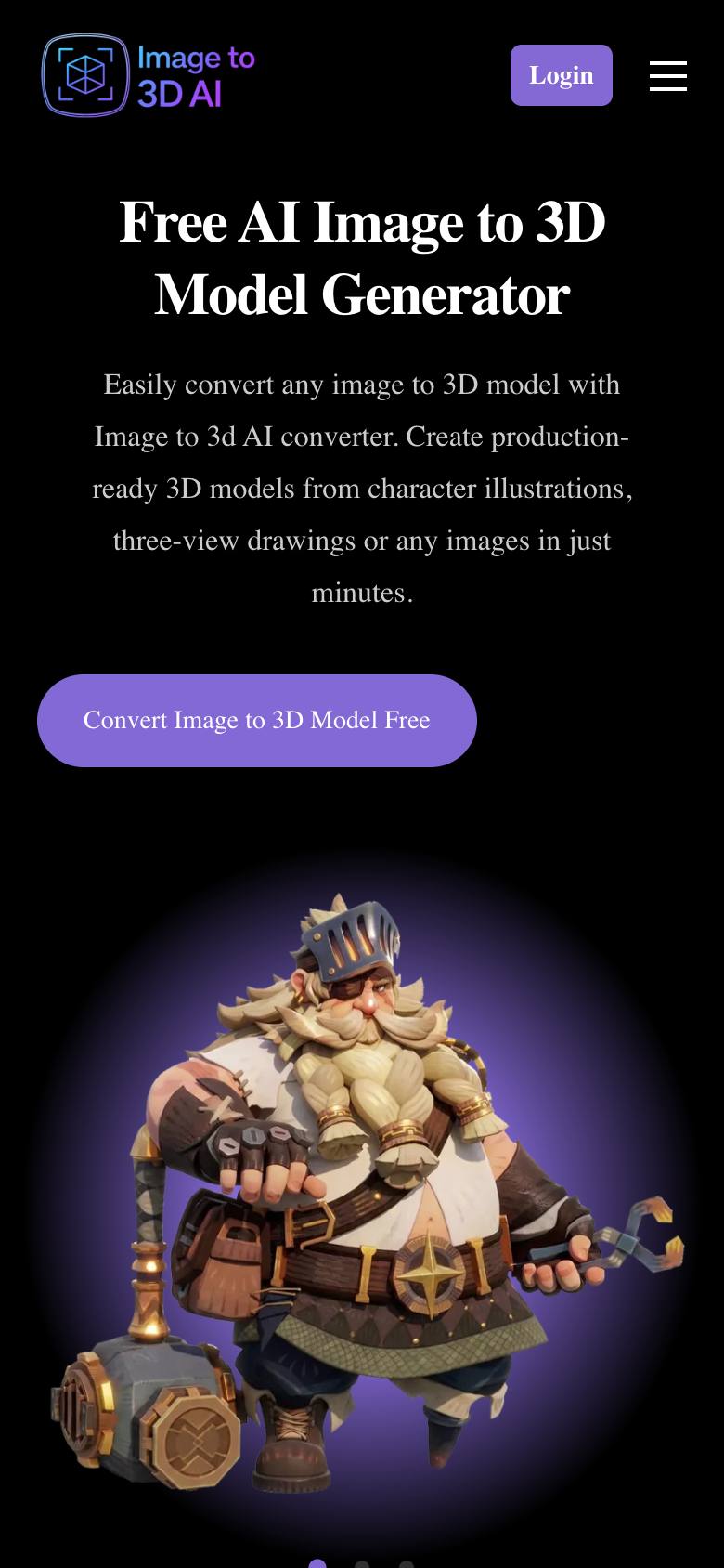 Image to 3D AI screenshot
