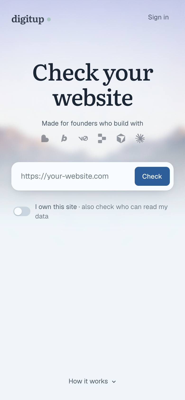 digitup screenshot