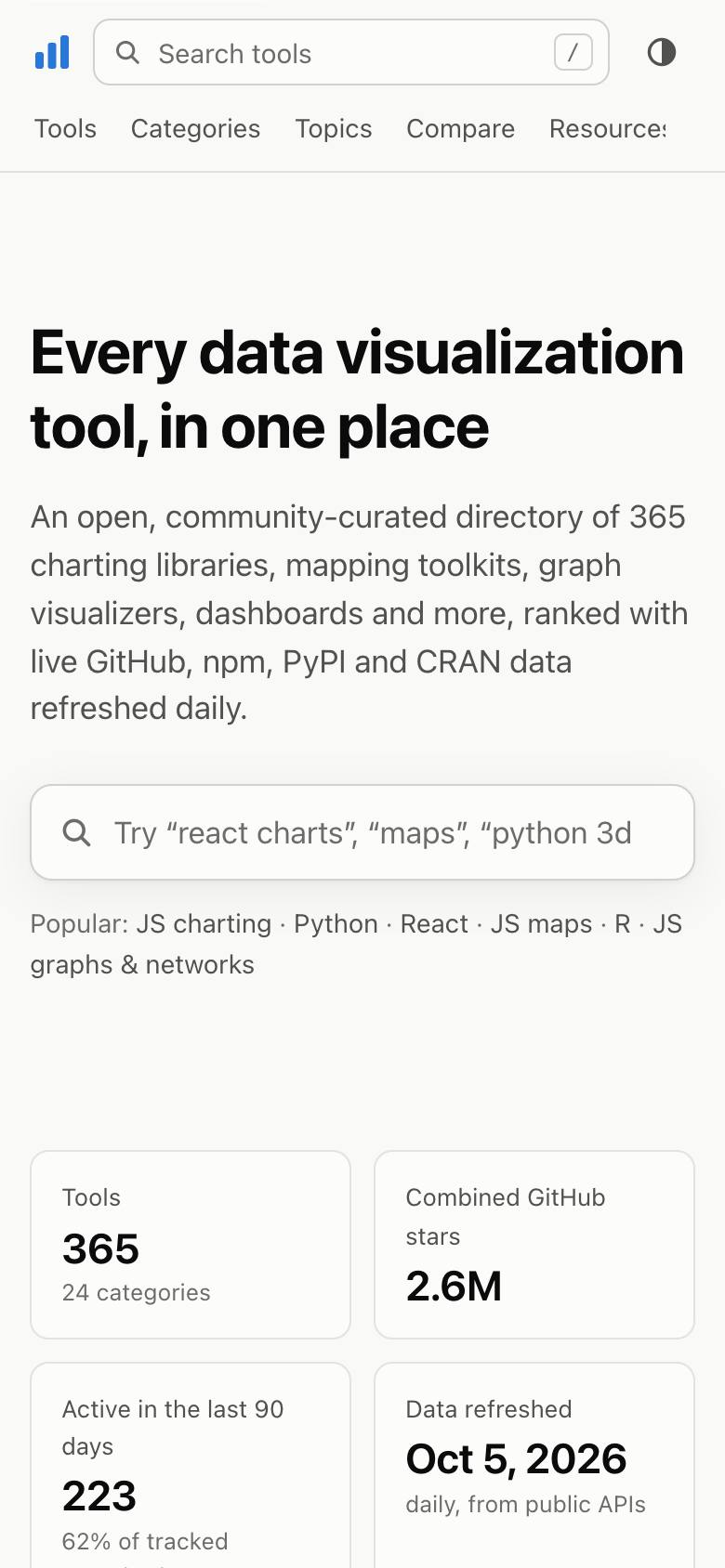 Awesome Dataviz screenshot