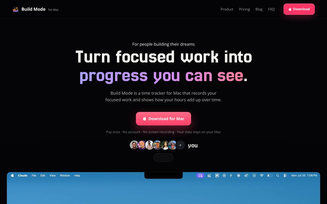 Build Mode for Mac screenshot