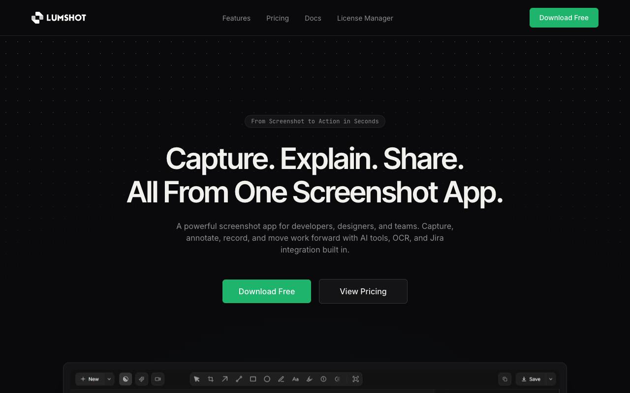 Lumshot screenshot