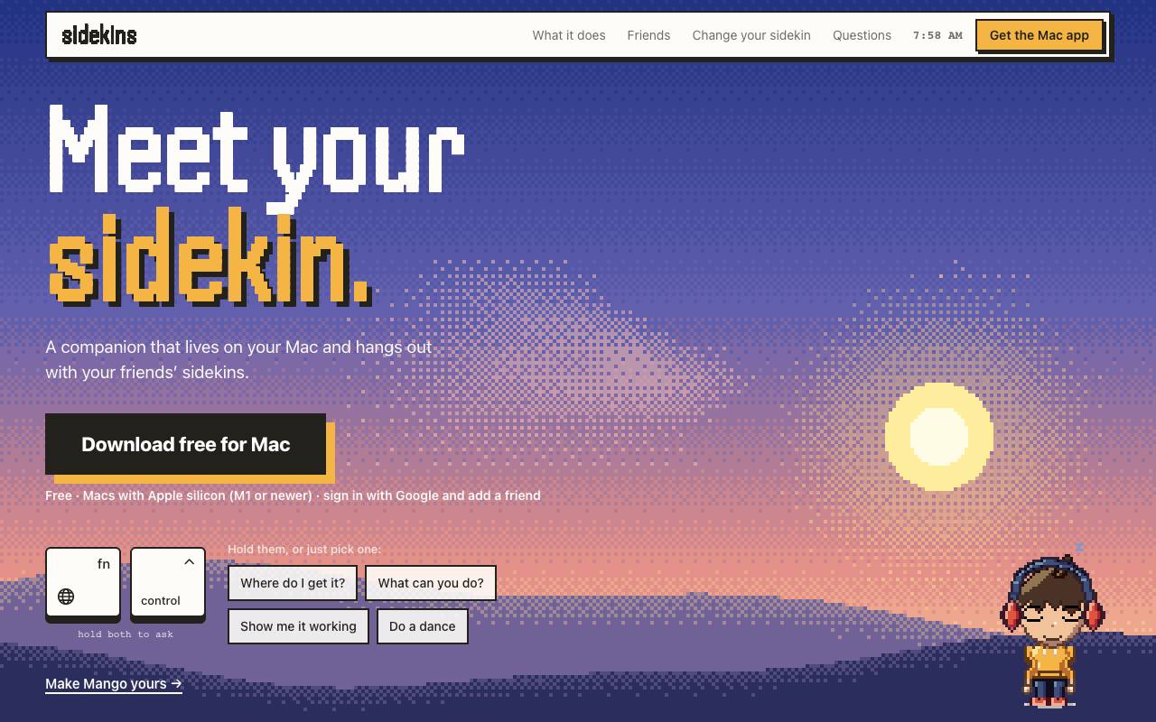 Sidekins screenshot